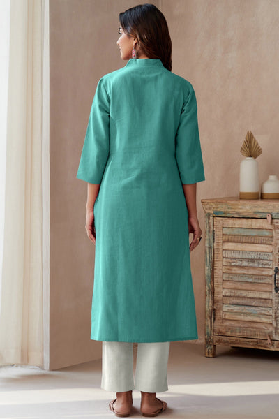 Roza Seher Turquoise Kurta