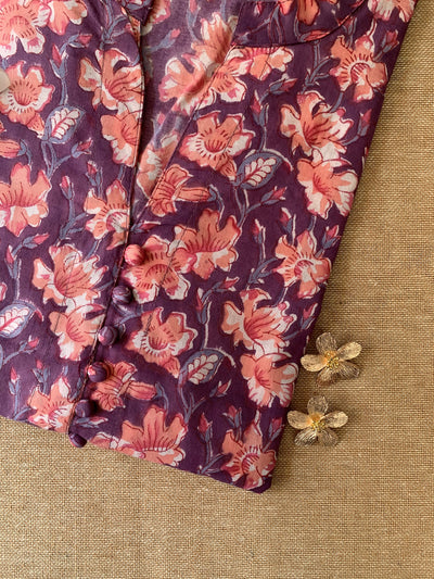 "Sheesha" Collared Cotton kurta