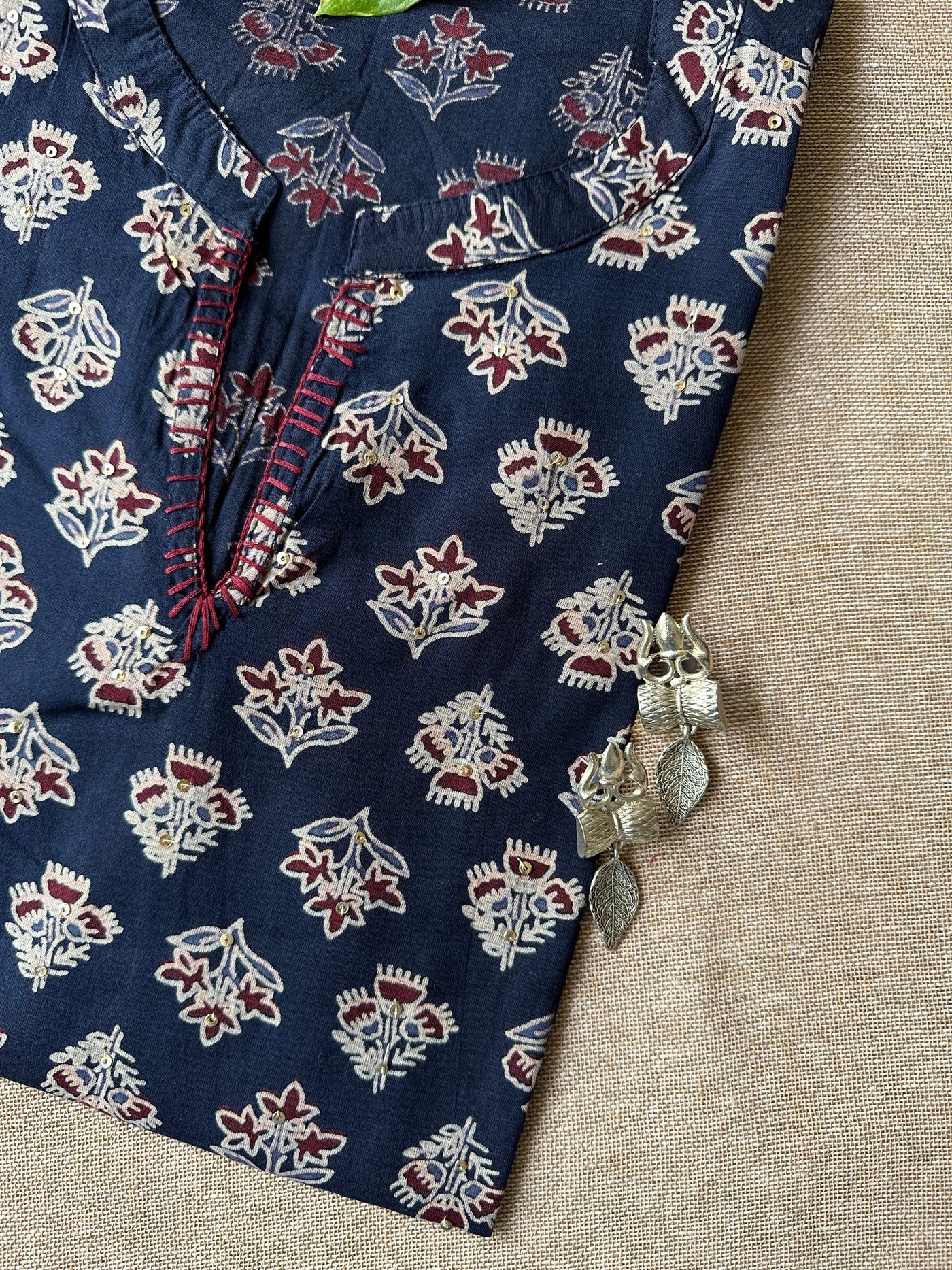 Short Kurti "Shab" Bagru Cotton