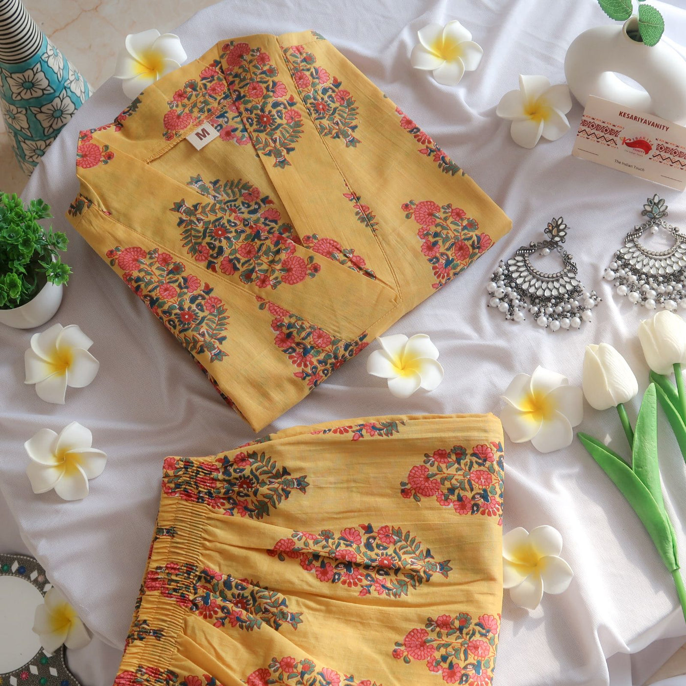Sunflower Yellow Floral Suit Set